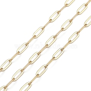 Ion Plating(IP) 304 Stainless Steel Link Chains, Soldered, Golden, 6.5x3x0.5mm(CHS-A013-08G)