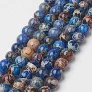 Natural Imperial Jasper Beads Strands, Dyed & Heated, Round, 8mm, Hole: 1mm, 16 inch.(X-G-N160-6)