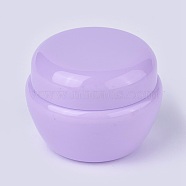 30g PP Plastic Refillable Cream Jar, with Screw Lid & Inner Cover, Empty Portable Cosmetic Containers, Mushroom, Lilac, 5.15x3.95cm, Capacity: 30g(MRMJ-WH0046-A07)