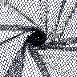 Polyester Mesh Fabric, Clothing Accessories, Black, 1500x750x0.5mm(DIY-WH20002-182A-01)