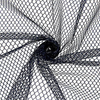 Polyester Mesh Fabric, Clothing Accessories, Black, 1500x750x0.5mm