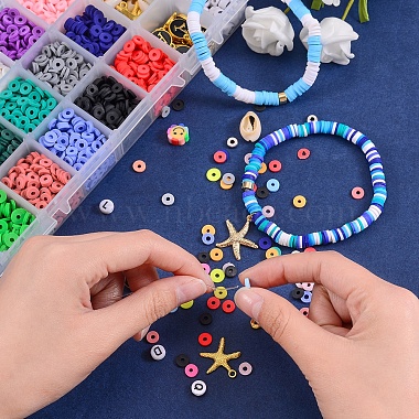 26 Styles Handmade Polymer Clay Beads(CLAY-SZ0001-65)-6