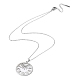 201 Stainless Steel Sun with Moon Phase Pendant Necklace with Cable Chains(NJEW-Q317-04P)-1