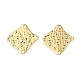 Hammered Brass Connector Charms(KK-CBAF17A-16G)-1