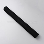 DIY Linen Fabrics, with Paper Back, for Book Binding, Black, 480x430x0.3mm(DIY-WH0502-82A)