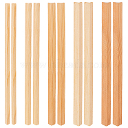 10Pcs 5 Styles L-shape Wood Sticks, for Door Window Decoration, BurlyWood, 20x0.5~1x0.5~1cm(DIY-OC0012-46)