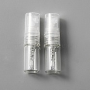 Glass Sample Perfume Spray Bottles, with Plastic Cap, Travel Fine Mist Atomizer, Refillable Bottle, Column, Clear, 1.4x5cm, Capacity: 2ml(0.07fl. oz)(MRMJ-WH0075-52A)