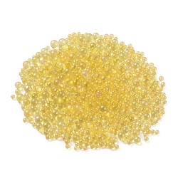 Glass Beads, No Hole, Round, Colors Vary in Shades, Gold, 0.4~3mm, 720~1000Pcs/bag(GLAA-WH0030-12J)