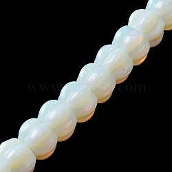 Opalite Beads Strands, Pumpkin, 10x14x12.5mm, Hole: 1mm, about 20pcs/strand, 7.72''~7.76''(19.6~19.7cm)(G-K335-02H)