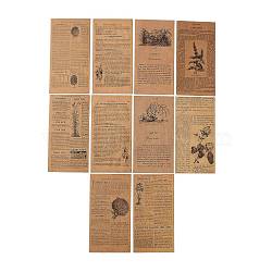 Scrapbook Kraft Paper Pad, for DIY Album Scrapbook, Greeting Card, Background Paper, Diary Decorative, Peru, 16x8.4cm, 60pcs/bag(X-DIY-H129-B05)