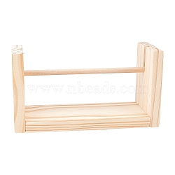 Wooden Weaving Loom Roller Frames, Yarn Knitting Tools, DIY Craft Tools, BurlyWood, 240x100x130mm(DIY-WH0183-23)