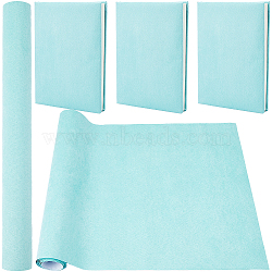 Faux Suede Book Covers, Notebook Wraps, Rectangle, Medium Aquamarine, 300x1300mm(DIY-WH0349-138G)