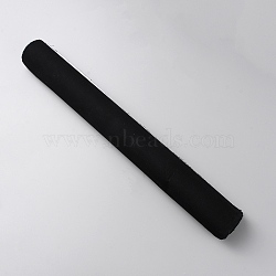 DIY Linen Fabrics, with Paper Back, for Book Binding, Black, 480x430x0.3mm(DIY-WH0502-82A)