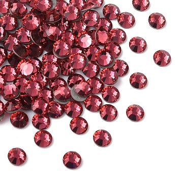 Preciosa&reg Crystal Hotfix Flatback Stones, Czech Crystal, Round(438 11 612 Chaton Rose VIVA 12 &reg), 70040 Indian Pink, SS6(1.9~2.1mm)