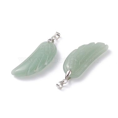 Pendentifs en aventurine vert naturel(G-I314-01P-06)-3