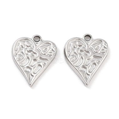 Stainless Steel Color Heart 304 Stainless Steel Charms