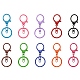 10Pcs 10 Colors Baking Painted Zinc Alloy Keychain Clasps(FIND-YW0004-55)-2
