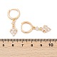 Brass Micro Pave Clear Cubic Zirconia Leverback Earrings(EJEW-K300-14G)-5