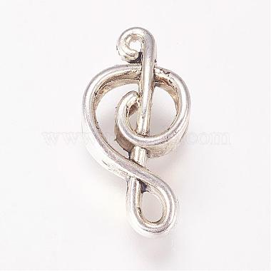 18mm Musical Note Alloy Beads