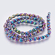 Electroplated Non-magnetic Synthetic Hematite Bead Strand(X-G-E495-06G)-2