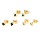 Brass Micro Pave Cubic Zirconia Stud Earrings(EJEW-F405-22A-G)-2