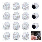 16Pcs Polymer Clay & Rhinestone Tire Valve Stem Caps, Column, Crystal AB, 15x13mm, Inner Diameter: 7.5mm(FIND-NB0006-71B)