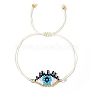 Bohemian Style Long Evil Eye Bead Bracelet Handmade Fashion Women's Bracelet, 11 inch(28cm)(FH0737)