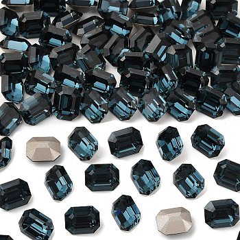 Preciosa&reg MAXIMA Crystal Fancy Stones, Czech Crystal, 435 34 222 Octagon, Dura Foiling, 30340 Montana, 12x10mm