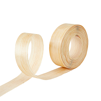 10M Wooden Edge Banding, for Furniture Repairing Supplies, Wheat, 3.8x0.05~0.1cm