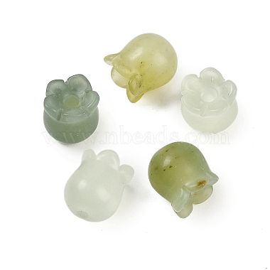 Flower Xiuyan Jade Beads