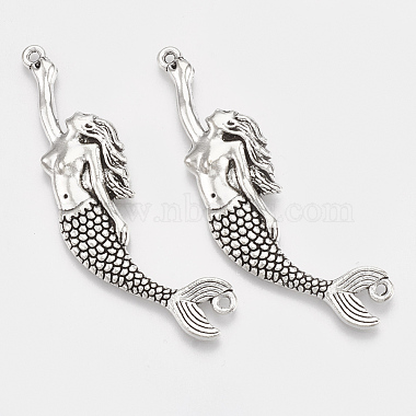 Antique Silver Fish Alloy Big Pendants