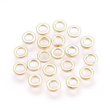 Real Gold Plated Donut Brass Spacer Beads