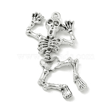 Antique Silver Skeleton Alloy Pendants