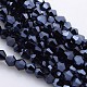 Faceted Bicone Electroplate Glass Beads Strands(EGLA-P016-F05)-1