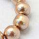 Backen gemalt pearlized Glasperlen runden Perle Stränge(HY-Q330-8mm-11)-3