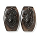 Natural Ice Obsidian Carved Connector Charms(G-Q191-01A)-1