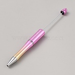 Plastic Beadable Pens, Ball-Point Pen, for DIY Personalized Pen with Jewelry Bead, Pearl Pink, 147~151x11.5mm(AJEW-TAC0036-07)