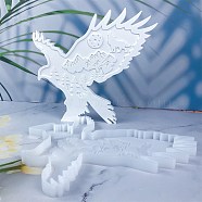 Eagle Satute DIY Food Grade Silicone Display Molds, Resin Casting Molds, Clay Craft Mold Tools, White, 226x210x13mm(PW-WG68EBE-01)