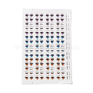 Water Transfer Eyes Stickers, for Middle Clay Doll Model Face, Eye Pattern, 15x9.7x0.03cm(DIY-B039-04)