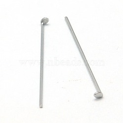 Tarnish Resistant 304 Stainless Steel Flat Head Pins, Stainless Steel Color, 20x0.6mm, about 5000pcs/bag.(STAS-E023-0.6x20mm)