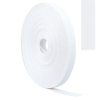Paper with Iron Packages Ribbon, for Gift Wrapping, White, 5/8 inch(15mm), about 21.87 Yards(20m)/Roll