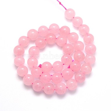 Natural Rose Quartz Round Beads Strands(X-G-O047-04-4mm)-3