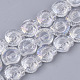 Chapelets de perles en verre galvanoplastique(X-EGLA-S190-04)-1