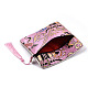 Chinese Brocade Tassel Zipper Jewelry Bag Gift Pouch(ABAG-F005-11)-4
