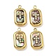 304 Stainless Steel Shell Pendants(STAS-F345-01A-G)-1