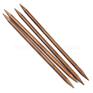 Bamboo Double Pointed Knitting Needles(DPNS), Peru, 250x8mm, 4pcs/bag(TOOL-R047-8.0mm-03)