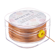 Round Aluminum Wire, for Jewelry Making, Goldenrod, 20 Gauge(0.8mm)(AW-WH0005-01B)