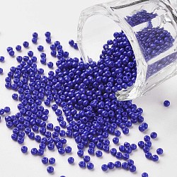 11/0 Grade A Round Glass Seed Beads, Baking Paint, Mauve, 2.3x1.5mm, Hole: 1mm, about 48500pcs/pound(SEED-N001-A-1020)