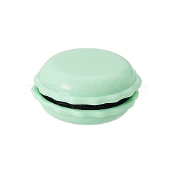 Macaron Color Magnetic Pin Cushion, Round Plastic Sewing Pin Holder, Cross Stitch Embroidery Needle Keeper, Light Green, 36x17mm(PW-WG86211-02)