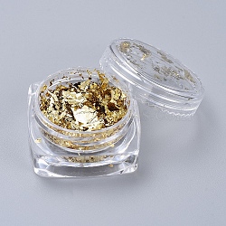 Foil Flakes, DIY Gilding Flakes, for Epoxy Jewelry Accessories Filler, Light Khaki, Box: 2.9x1.6cm(DIY-E032-02A)